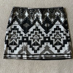 Express sequined skirt